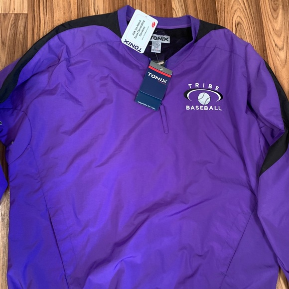 Tonix Pullove Windbreaker Purple Tribe Baseball XL - Picture 2 of 9